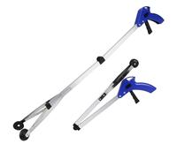 Foldable Reacher Grabber Tool, 32 Inch Garbage Picker, Trash Grabber Reaching, Lightweight and Extra Long, Arm Extension, Trash Pick up Tool for Garden Leaves Waste