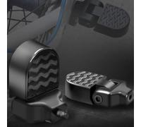 Foldable Rear Seat Pedals for Mountain Bikes and E-Bikes with Aluminum Alloy Construction and Non-Slip