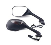 Foldable Rearview Mirrors & Turn Signals Light For Suzuki GSXR1000 2005-2016 / GSXR600/750 2006-2024 Handlebar Mirror(Smoke Lens)