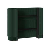 Foldable Reception Desk in Kraft Honeycomb Paper with Acrylic Panels Portable Trade Show Counter for Events & Temporary Offices Eco-Friendly Green Design