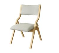 Foldable Reclining Chair Portable Solid Wood Folding Chair Easy to Use No Installation Required Stable Design for Household Use