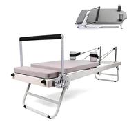 Foldable Reformer Pilates Machine, Adjustable Core Training Bed Training Equipment For Beginners Stretching Training Bed Core Workout Equipment