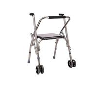 Foldable Rehabilitation Walker - Height Adjustable Rollator for Elderly Disabled Mobility