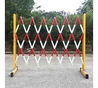 Foldable Retractable Safety Barrier - 1.2m x 5m - Expandable Crowd Control Barrier for Event Planning Outdoor Safety Traffic Management & Protection