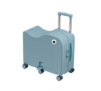 Foldable Ride-On Suitcase for Kids, Travel Convenience with Side Cup Holder, Password Lock, and Pedal Design