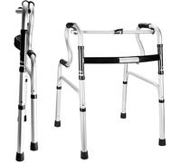 Foldable Rollator Walker with Padded Seat - Adjustable, Shower-Safe Mobility Aid for Seniors & Bariatric Users, Featuring Lightweight All-Terrain Wheels