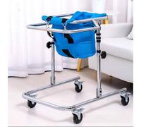 Foldable Rollator Walker with Seat and Wheels for Rehabilitation Training, Mobility Aid for Toddlers and Teens with Special Needs