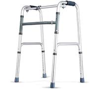 Foldable Rollator Walkers, Aluminum Alloy Folding Rollator for Seniors with Seat Height Adjustable 150kg Swivel Wheels
