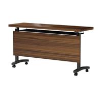 Foldable Rolling Desk with Lockable WheelsPortable SpaceSaving Table for Home Office Meetings & ActivitiesVersatile Mobile Workstation for Collaboration & Productivity