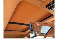 Foldable Roof Sunshade Car Panoramic Sunroof Insulation Roof Visor For Cadillac CT4 2020~2026 Electrostatic Adsorption Sky Curtain Sunshade(Orange)