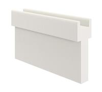 Foldable Room Divider - Freestanding Paper Partit Wall for Home & Office - Adjustable White Indoor Divider H117xW20xL50-100cm