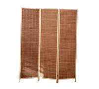 Foldable Room Divider, Hand-woven Temporary Privacy Screen for Indoor Use, Ideal for Dressing Rooms and Living Spaces