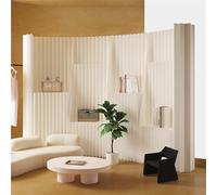 Foldable Room Divider, Multifunctional Partition Wall with Shelf, No Assembly Required - Perfect for Offices, Living Rooms, Bedrooms