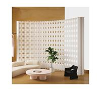 Foldable Room Divider Screen, White Privacy Partition for Offices and Rooms, No Assembly Required, 64x79-118 inch