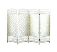 Foldable Room Divider, Short Partition Privacy Screen, Temporary Separator for Kindergarten or Lounge, No Assembly Required, 4 Panels