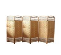 Foldable Room Divider, Short Partition Privacy Screen, Temporary Separator for Kindergarten or Lounge, No Assembly Required, 4 Panels