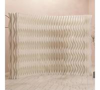Foldable Room Divider, White Privacy Screens, Movable Temporary Wall Space Partition, Retractable Deformable Separation, 5.3 Ft Tall, 6.6~16.4 Ft Width, Choice Of Various,White-118.1x16.9x63in