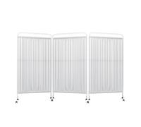 Foldable Room Divider with Swivel Wheels, Adjustable Panels for Privacy and Space Partition in Offices, Homes, and Events