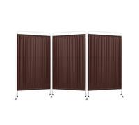 Foldable Room Divider with Swivel Wheels, Adjustable Panels for Privacy and Space Partition in Offices, Homes, and Events