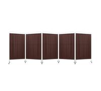 Foldable Room Divider with Swivel Wheels, Adjustable Panels for Privacy and Space Partition in Offices, Homes, and Events