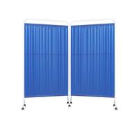 Foldable Room Divider with Swivel Wheels, Adjustable Panels for Privacy and Space Partition in Offices, Homes, and Events