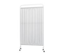 Foldable Room Divider with Swivel Wheels, Adjustable Panels for Privacy and Space Partition in Offices, Homes, and Events