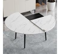 Foldable Round Dining Table - Space-Saving 1.6m - White - Ideal for Home, Weddings, and Outdoor Events - Easy to Clean - No Assembly Required - Perfect for Gatherings