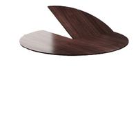 Foldable Round Dining Table Top Replacement - 120cm Heat-Resistant, Waterproof, Sturdy Extender - Anti-Tip Design for Versatile Use, Perfect for Home and Events