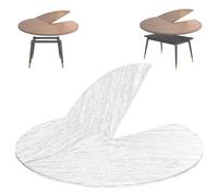 Foldable Round Kitchen Table for Indoor & Outdoor Use, No Legs, Wooden Tabletop (Yellow Teak, 240cm/94in) - Versatile Dining & Patio Fur