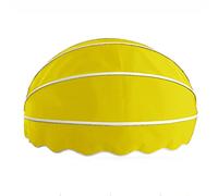 Foldable Round Patio Canopy - Customizable Window/Door Shelter Weather-Resistant Sun Cover Entryway Protection from Rain Available in Yellow 115cm Size