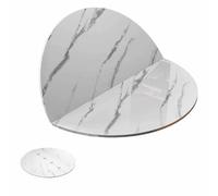 Foldable Round Table 120cm - Two-Fold Design Legless Portable Dining Table Versatile for Parties & Events Space-Saving Tabletop for Home & Outdoor Use