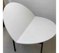 Foldable Round Table Top 55.12in Wooden Dining Table Extender No Legs Design Square Extendable Table for Small Spaces Perfect for Apartments (Color 5)