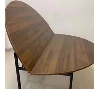 Foldable Round Table Top for Small Spaces 80cm/31.5in Wooden Table Extender No Legs Design Perfect for Dining & Living Room Use Color2