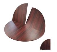 Foldable Round Table with No Legs, Space-Saving Replacement Top, Easy to Store, 120cm/47in Red lwood Design - Perfect for Home & Events