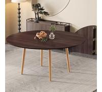 Foldable Round Wood Table Top for Banquets & Conferences - Storable Dining/Card Desk Top Only Perfect for Temporary Dining Solutions Legless Design