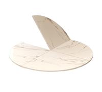 Foldable Round Wooden Table - Extendable Design - Easy to Clean - Perfect for Restaurants & Family Gatherings - No Legs - White Color - Space-Saving Solution