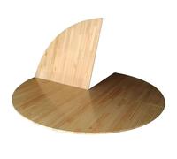 Foldable Round Wooden Table Top - Portable Design for Kitchen & Dining, Temporary Desktop Replacement & Round Table Extender,D 70''/180cm