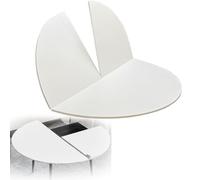 Foldable Round Wooden Tabletop, 150cm/59in White Portable Dining Table, Extendable Temporary Table for Banquets, Events, and Gatherings, No Legs Required