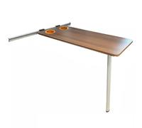 Foldable RV Dinette Table with Detachable Legs and Slider Kit for Campervans, Caravans, and Motor Homes