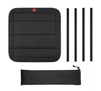 Foldable RV Sunroof Sunshade Curtain 4-Layer Blackout Skylight Cover for Vent No-Drill Installation with Storage Bag 16.25x16.25 Inch Black