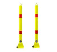 Foldable Safety Bollard Steel Security Post with Lock Driveway Barrier Retractable Parking Bollard for Vehicle Access Control Durable and Secure Traffic Barrier