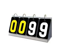Foldable Scoreboard for Referees and Organizers, Tabletop Manual Number Cards with Easy Reading Layout, Travel Ready Manual Scoreboard Tabletop Scorer Cue Sport Table Tennis Referee Tally Board Game