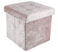 Foldable Seat Stool 30x30x30 cm Seat Cube Storage Box Storage Space Foot Stool