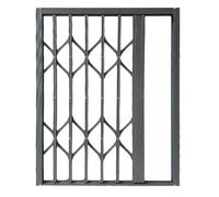 Foldable Security Grille - Lockable Space-saving Design for Window Safety in Bedrooms and Offices