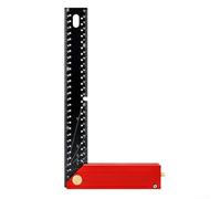 Foldable Set Square Aluminium Construction 90 Degree Miter Triangle Ruler with Scale for Woodworking 303x165mm