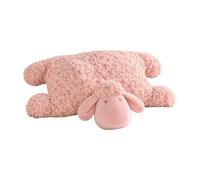 Foldable Sheep Plush Pillow Cute Soft Cuddly Lamb Stuffed Toy 45cm | Woolly Machine Washable Hugging Soothing Nursery Bedroom Sofa Car Travel Kids Adults Birthday Christmas Housewarming Gift