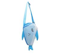 Foldable Shell Bags, Shark Design Storage, Compact Net with Stable Build, Sturdy Mesh Beach Organizer, Fun Carrier with Playful Style, Kids Tote for Summer Vacation and Pool