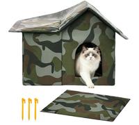 Foldable Shelter for Kittens - Aluminium Foil Lining, Thermal Sleeping Area, Portable Cat Tent, Robust Protective Structure, Durable Construction | For Outdoor Travel, Homes, Guests