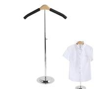 Foldable Shirt Rack - Multi-Tier Rail System, Sturdy Handle Form | Non Slip Display Structure for Clothes Counters, Stackable Dress Organizer A