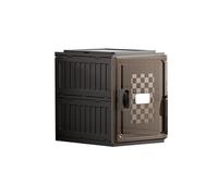 Foldable Shoe Rack Organizer Stackable Plastic Shoe Storage Box No Assembly Required Portable Space-Saving Shelf for Entryway (Black 1 Tier 1 Grid)